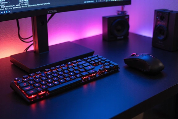 Ergonomic gaming mouse and keyboard setup
