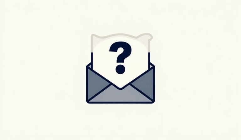 An envelope icon with a question mark, representing contact and inquiry about privacy.