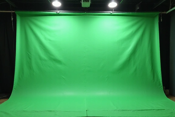 Green screen background for streamers
